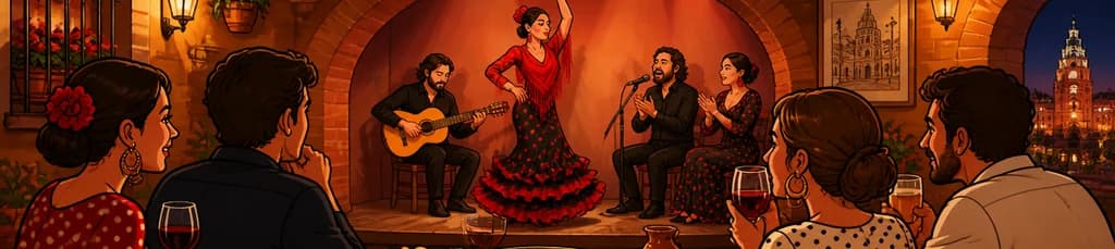 Noche de flamenco auténtico y cena de tapas en el Tablao La Carmela de Madrid