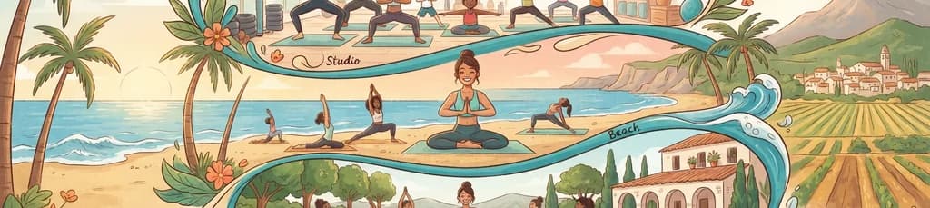 Clases gratuitas de Hatha y Vinyasa Yoga para principiantes: en estudio, playa y finca privada