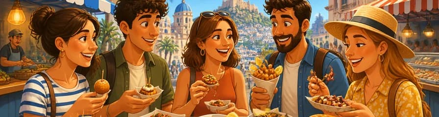 Experiencia culinaria por la comida callejera de Alicante: más de cinco degustaciones