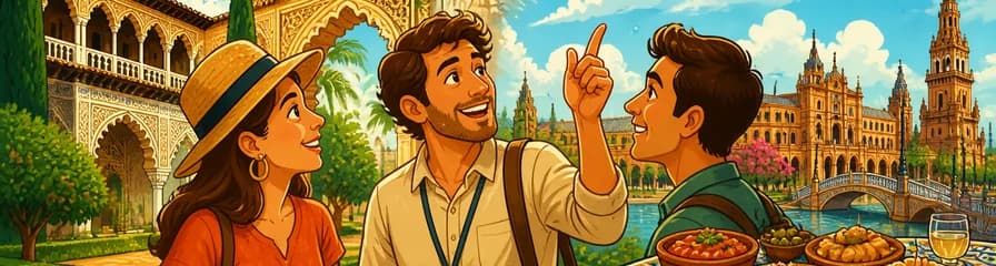 Descubre Sevilla a tu ritmo: tour privado de medio día con acceso al Alcázar y degustación de tapas