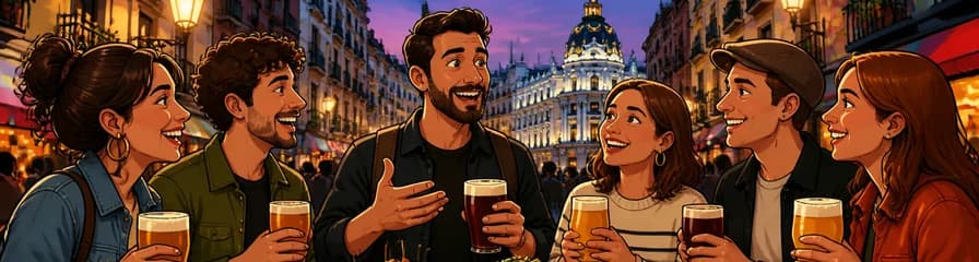 Descubre el corazón cervecero y gastronómico de Madrid: un recorrido a pie por sus cervezas artesanales y tapas