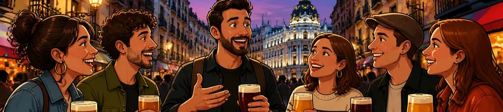 Descubre el corazón cervecero y gastronómico de Madrid: un recorrido a pie por sus cervezas artesanales y tapas