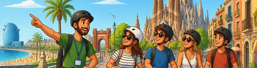 Explora Barcelona: Recorrido Guiado en Patinete o Bicicleta Eléctrica
