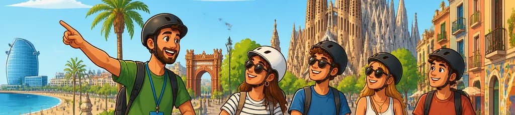 Explora Barcelona: Recorrido Guiado en Patinete o Bicicleta Eléctrica