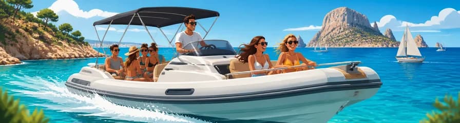 Descubre Ibiza a bordo del Bote Capelli Tempest 800 (modelo 2024)