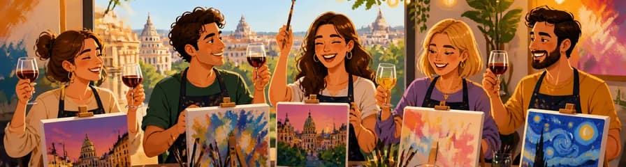Taller de Sip & Paint en Soho Art Madrid