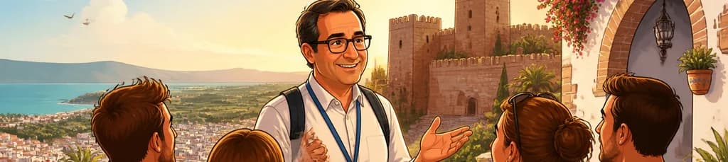 Recorrido privado por el Castillo de Salobreña y el casco antiguo con Manuel, guía oficial de turismo
