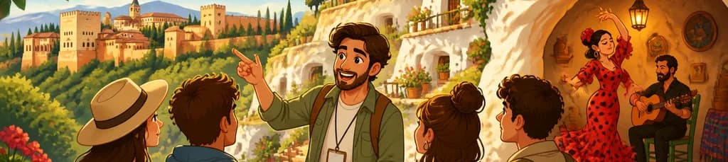Tour privado de día completo con un local para descubrir los puntos destacados turísticos de las Cuevas del Sacromonte