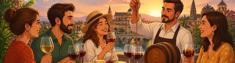 Degustación de vinos y quesos locales al atardecer en Córdoba