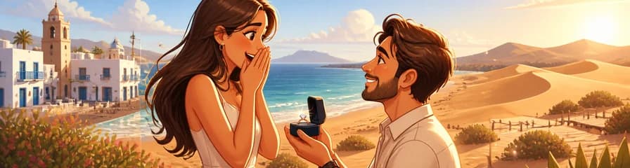 Sesión fotográfica en Fuerteventura para tu propuesta de matrimonio romántica