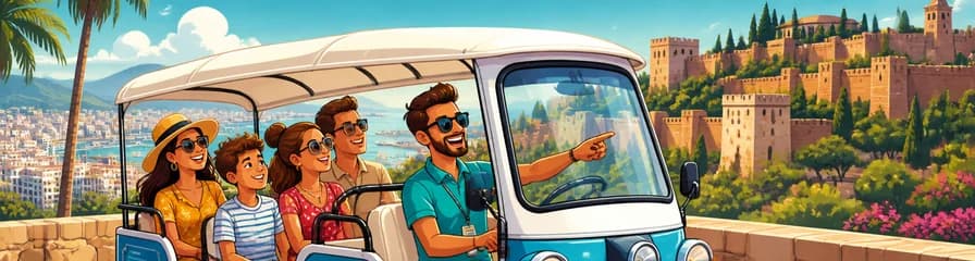Recorrido privado de una hora por Málaga en Tuk y Flow