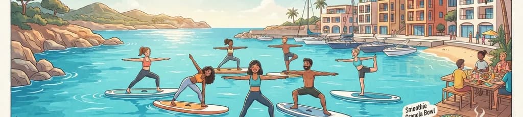 Sesión de SUP Yoga y Brunch en Cala Nova, Mallorca