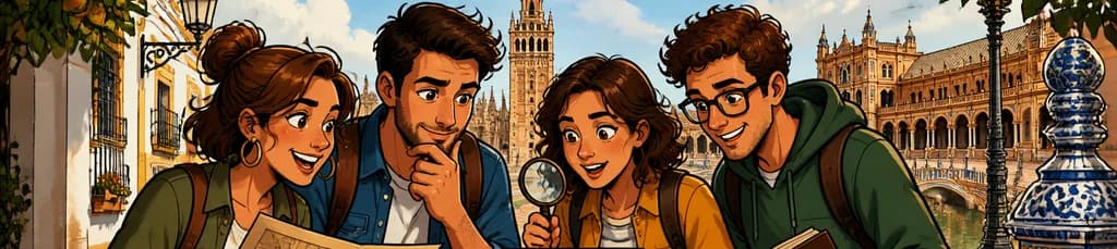 Recorrido autoguiado del juego de escape urbano El Sindicato de Sevilla