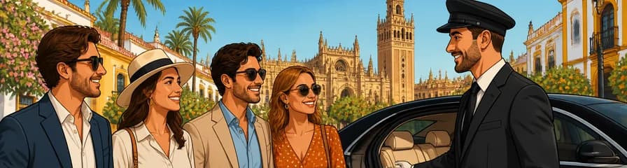 Servicio de chófer personal en Sevilla para grupos de hasta cuatro personas