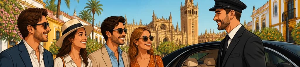 Servicio de chófer personal en Sevilla para grupos de hasta cuatro personas