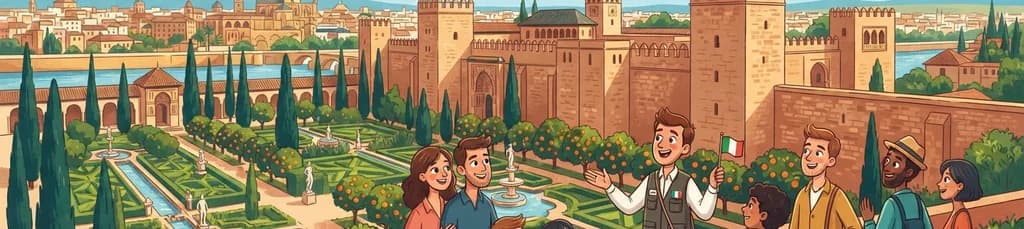 Recorrido guiado por el Alcázar de Córdoba en italiano