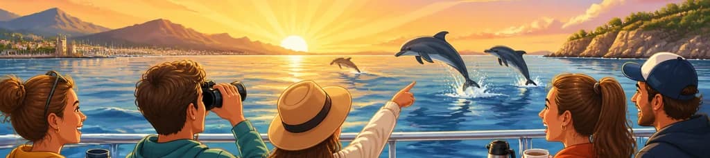 Excursión en barco para el avistamiento de delfines