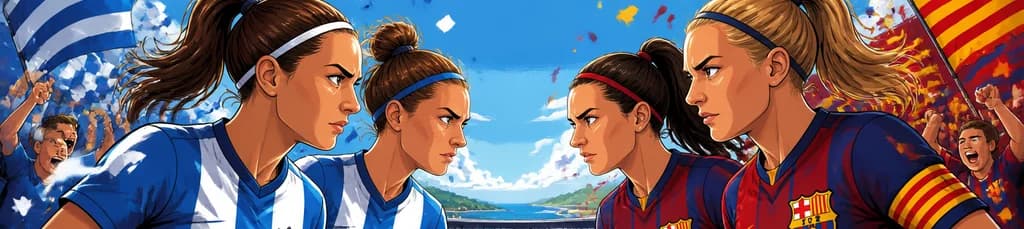 Enfrentamiento entre el F.C. Badalona Femenino y el F.C. Barcelona