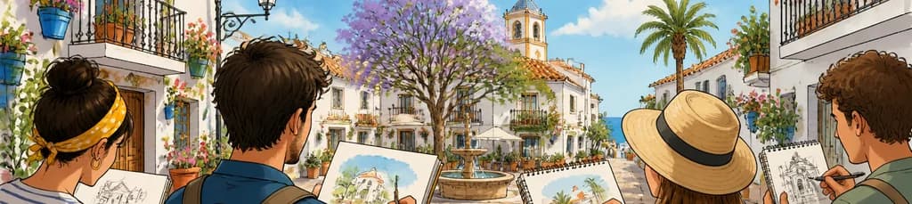 Explora Fuengirola a través del dibujo, sin necesidad de experiencia previa