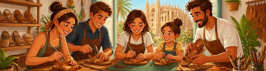 Taller privado de elaboración de sandalias en Palma de Mallorca