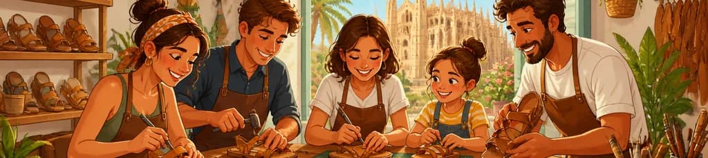 Taller privado de elaboración de sandalias en Palma de Mallorca