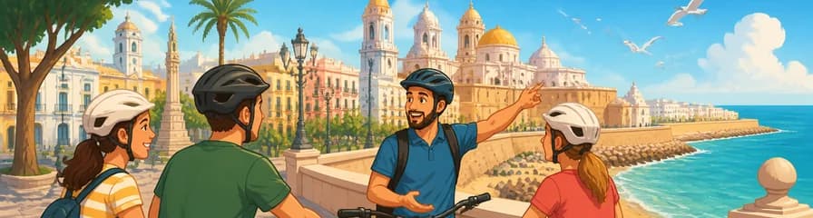 Descubre lo más destacado de Cádiz en un recorrido ciclista privado con guía
