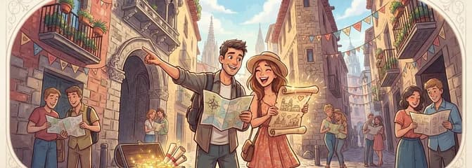 Aventura Romántica en Barcelona: Búsqueda del Tesoro para Enamorados