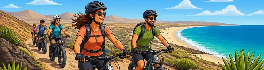Recorrido en bicicleta eléctrica todoterreno por Costa Calma