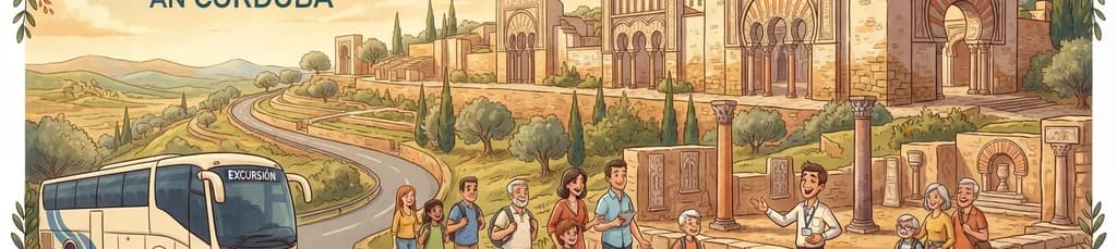 Exploración guiada de Medina Azahara con transporte en autobús desde Córdoba