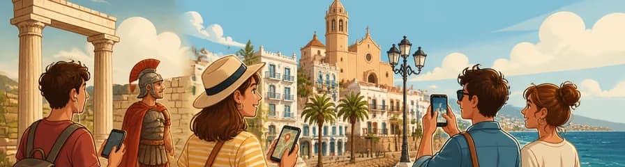 Recorrido a pie autoguiado por Sitges: de asentamiento romano a destino turístico