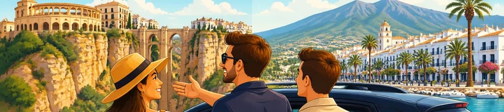Descubre Ronda y Marbella en una exclusiva excursión privada de un día desde Málaga con conductor local