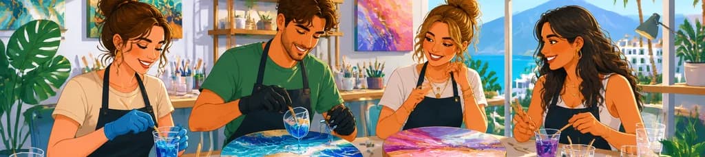 Taller de arte epoxi: diseña tu pieza única en Marbella