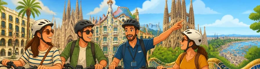 Experiencia exclusiva: Tour privado de medio día por Barcelona en bicicleta eléctrica