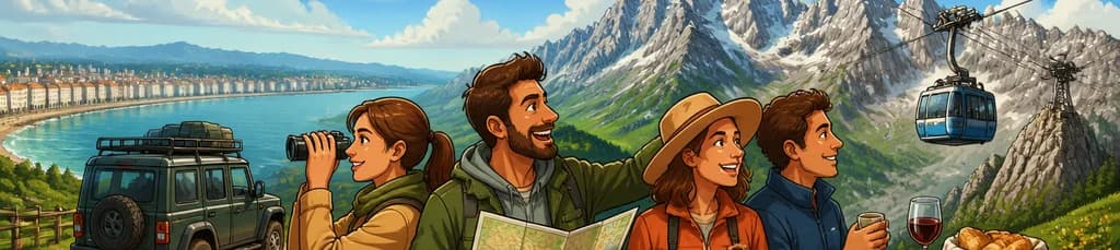 Recorrido privado en 4x4: jornada completa desde Santander a Picos de Europa con restauración gourmet