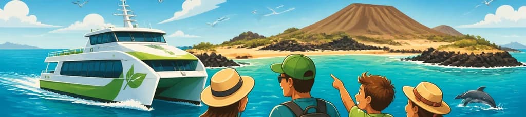 Traslado rápido y ecológico en ferry de ida y vuelta a la Isla de Lobos