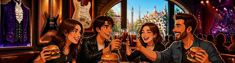 Almuerzo o cena en el Hard Rock Café de Barcelona