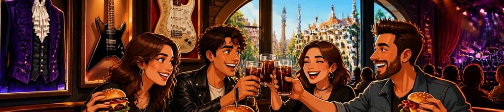 Almuerzo o cena en el Hard Rock Café de Barcelona