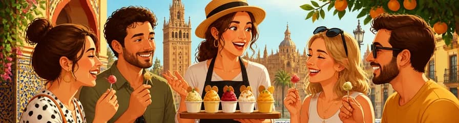 Experiencia de degustación de helado artesanal en Sevilla