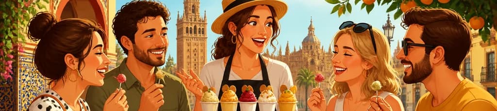 Experiencia de degustación de helado artesanal en Sevilla