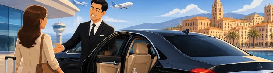 Servicio de traslado en coche de negocios del Aeropuerto de Málaga (AGP) a la ciudad de Málaga