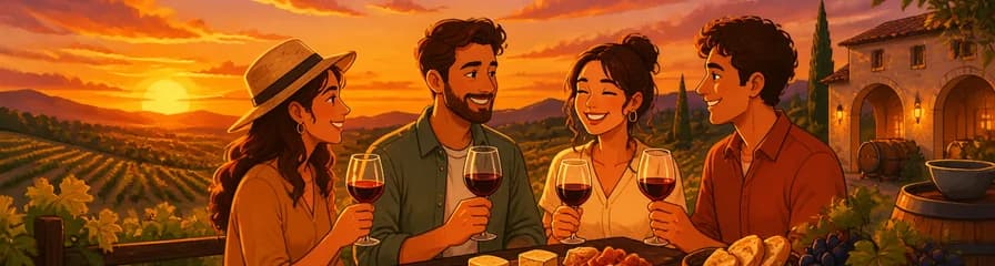 Recorrido por viñedos, degustación de vinos y manjares locales en Requena al atardecer