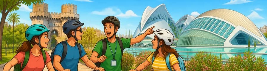 Recorrido extendido en bicicleta por los Jardines del Turia y la Ciudad de las Artes de Valencia