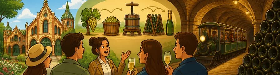 Visita guiada y cata de cava en Bodega Codorníu