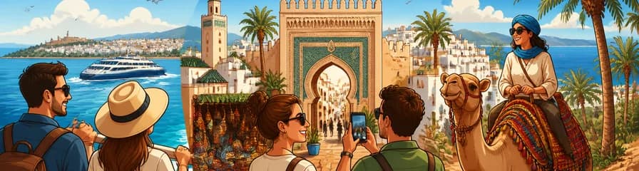 Excursión privada de un día a Tánger desde Cádiz, con almuerzo y paseo en camello