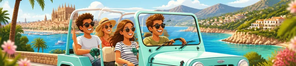 Experimenta Mallorca a tu ritmo: Alquiler de Mini Moke eléctrico con ruta personalizable