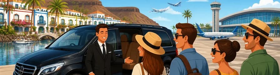 Servicio de traslado privado: de Puerto de Mogán al aeropuerto de Las Palmas (LPA) en Gran Canaria