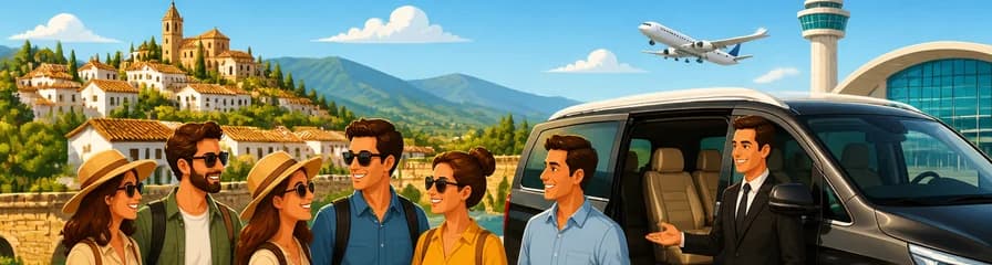 Servicio de traslado privado desde Alhama de Granada hasta el aeropuerto de Málaga (AGP)