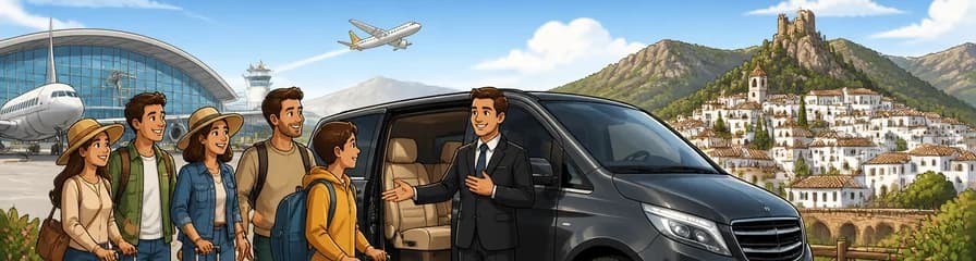 Servicio de traslado privado: del aeropuerto de Málaga (AGP) a Cortes de la Frontera