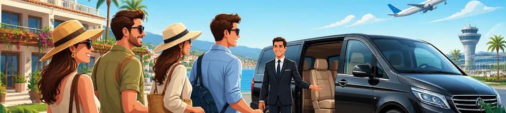 Servicio de traslado privado: del Hotel Marbella Beach Resort al aeropuerto de Málaga (AGP)