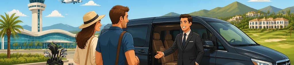 Servicio de traslado privado desde el aeropuerto de Málaga (AGP) con destino a La Cala Golf Resort